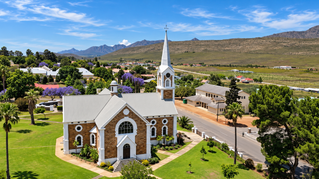 Historic Church Overlooking Mountain Village